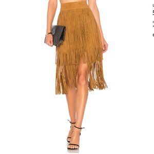 House of Harlow 1960 x REVOLVE Lori Skirt Suede Fringe LIKE NEW Sz S